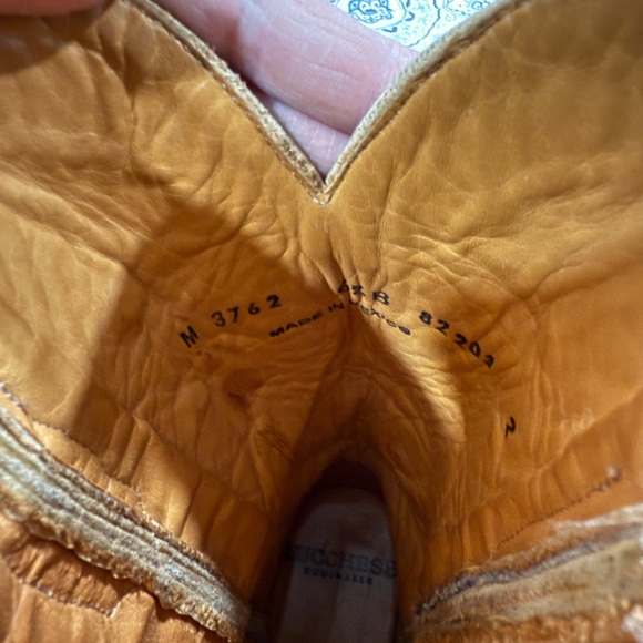 Lucchese Ombré Pearl Goat Square Toe Cowboy Boots - Picture 7 of 16